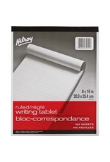 WRIT TABLET RULED 8x10  *100sh