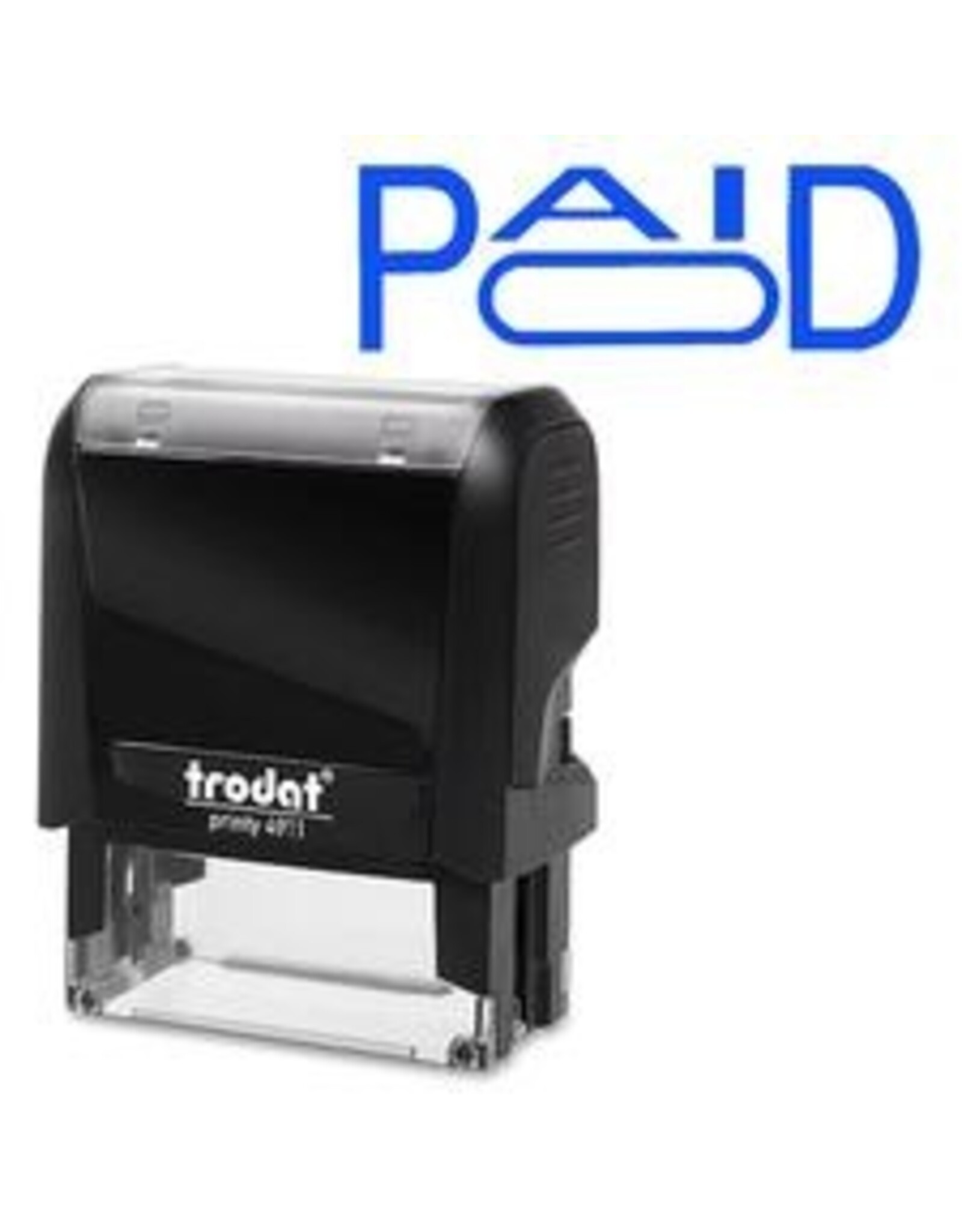 S-PRINTY STAMP LRG*PAID (BLUE)