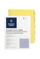 INDEX 11x8.5 3RING*CLEAR*5 TAB