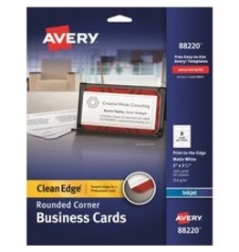 BUS CRD CLEAN EDGE WHITE