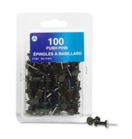 PUSH PINS (X351) BLACK  *1C/BX