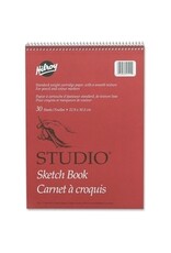 SKETCH BK, COIL  9x12 WHT 30sh