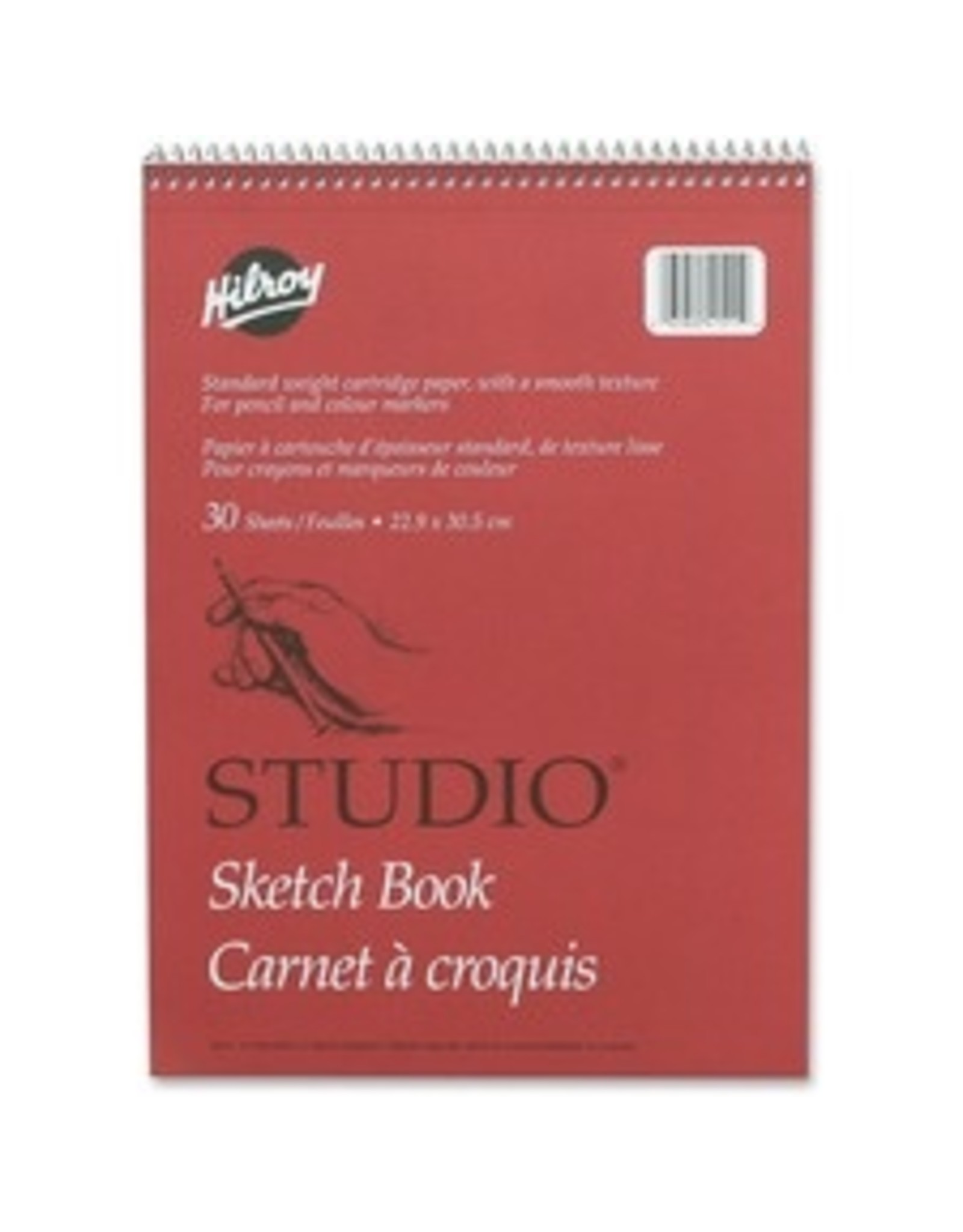 SKETCH BK, COIL  9x12 WHT 30sh