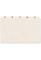 CARD GUIDE 25 A-Z   5x8  PLAIN