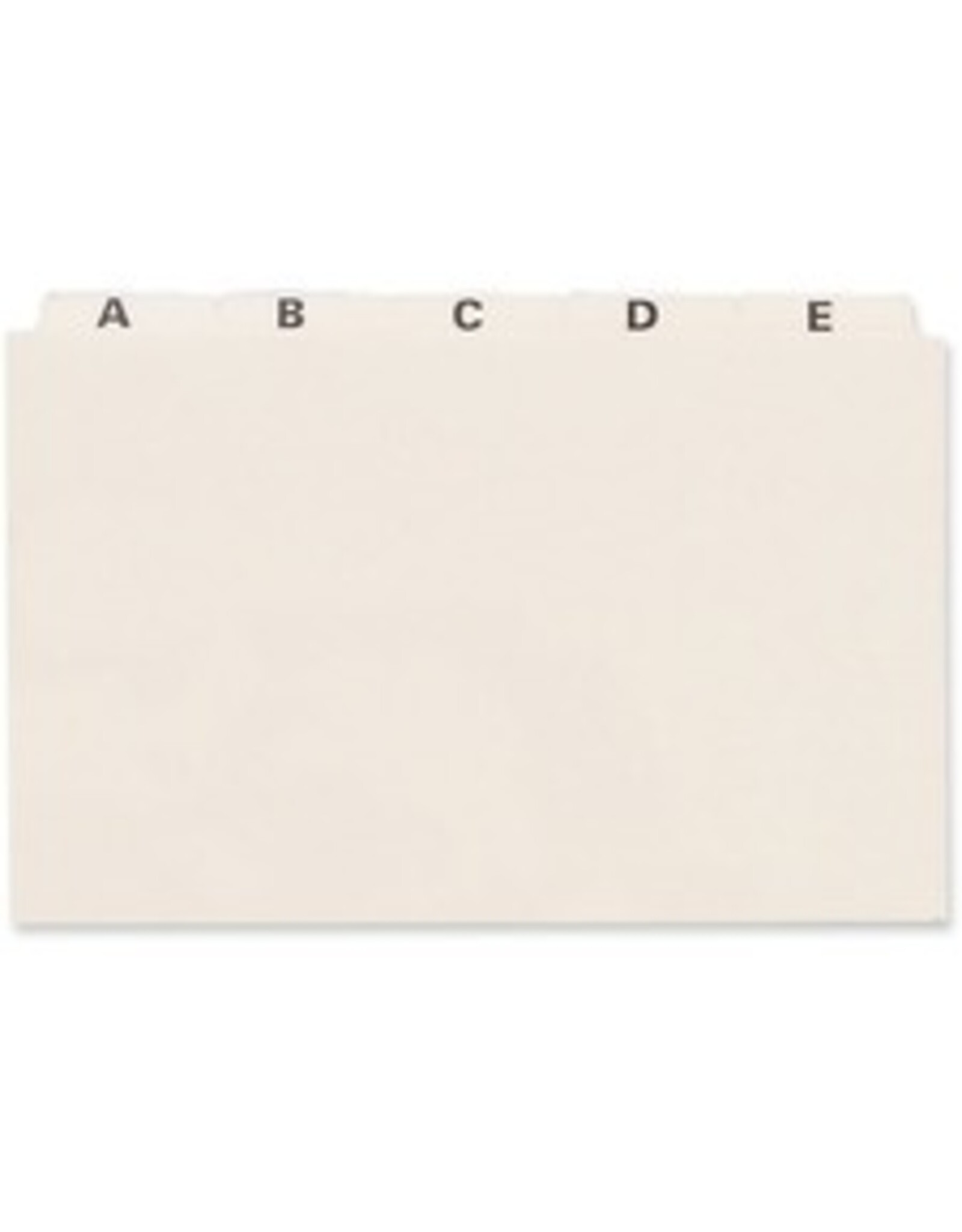CARD GUIDE 25 A-Z   5x8  PLAIN