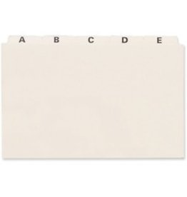 CARD GUIDE 25 A-Z   5x8  PLAIN