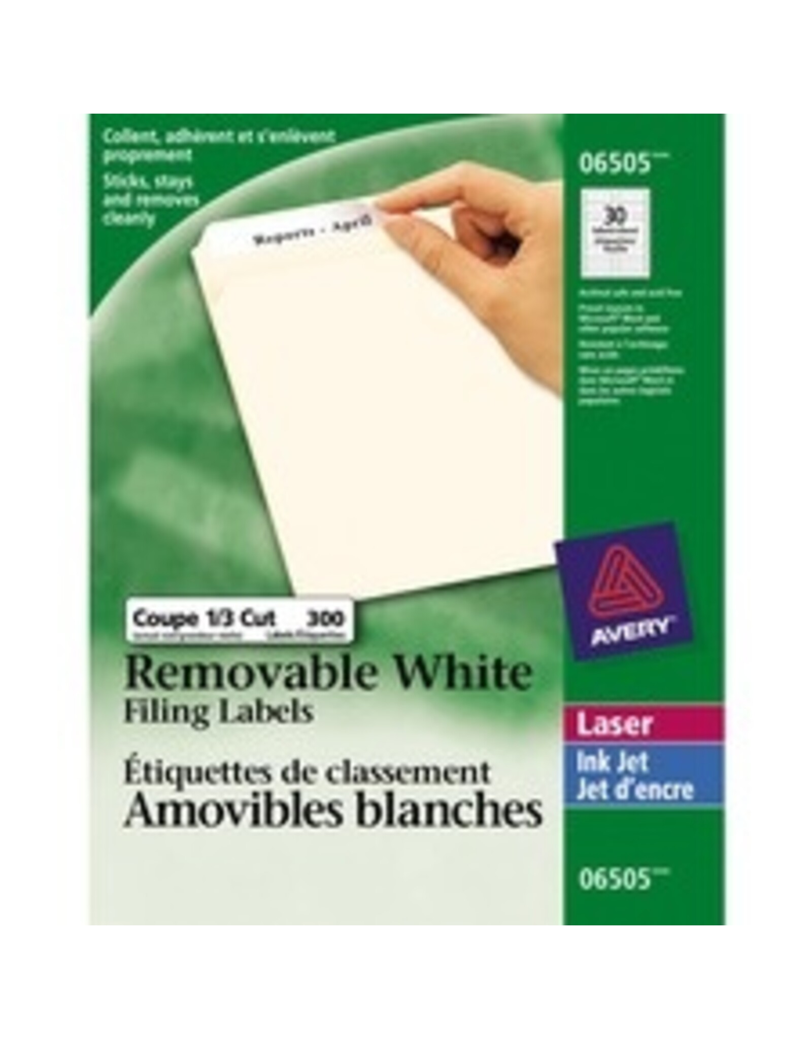 LASER LAB F/FLDR RMV WHT*3C/PK
