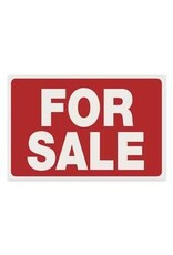 SIGN 12x8 RD/WT*FOR SALE