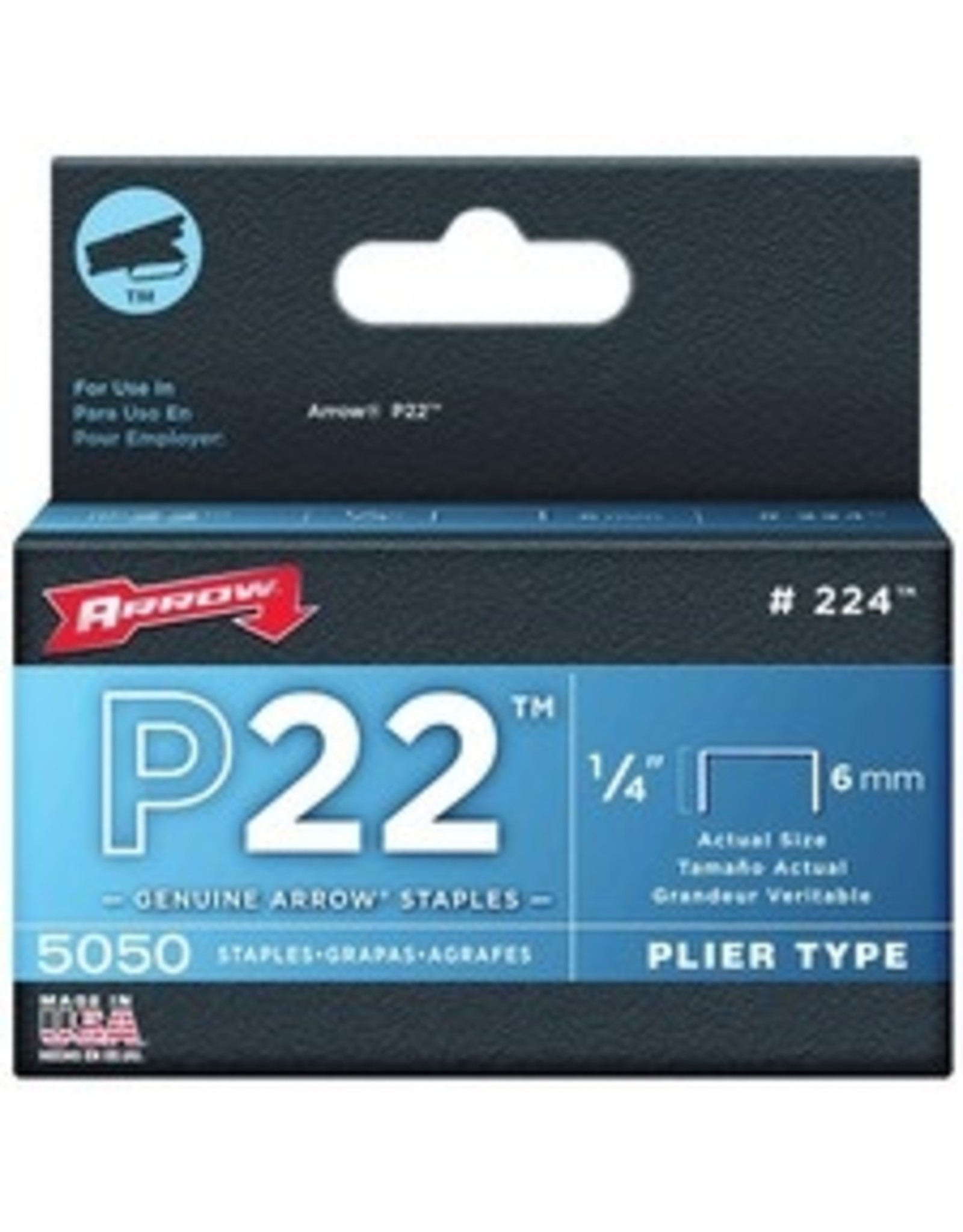 STAPLES 1/4'', P22, 5M/BX