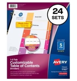 LASER R/INDX LTR AST 5TB*25SET