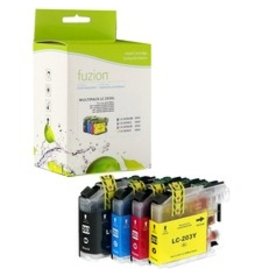 fuzion Ink Cartridge - Alternative for Brother LC61 - Black, Cyan, Magenta, Yellow