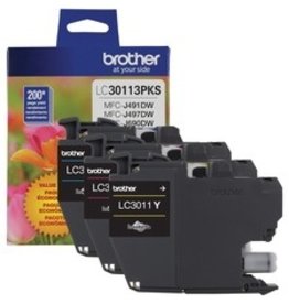 Brother Brother LC30113PKS Original Ink Cartridge - Tri-pack - Cyan, Magenta, Yellow