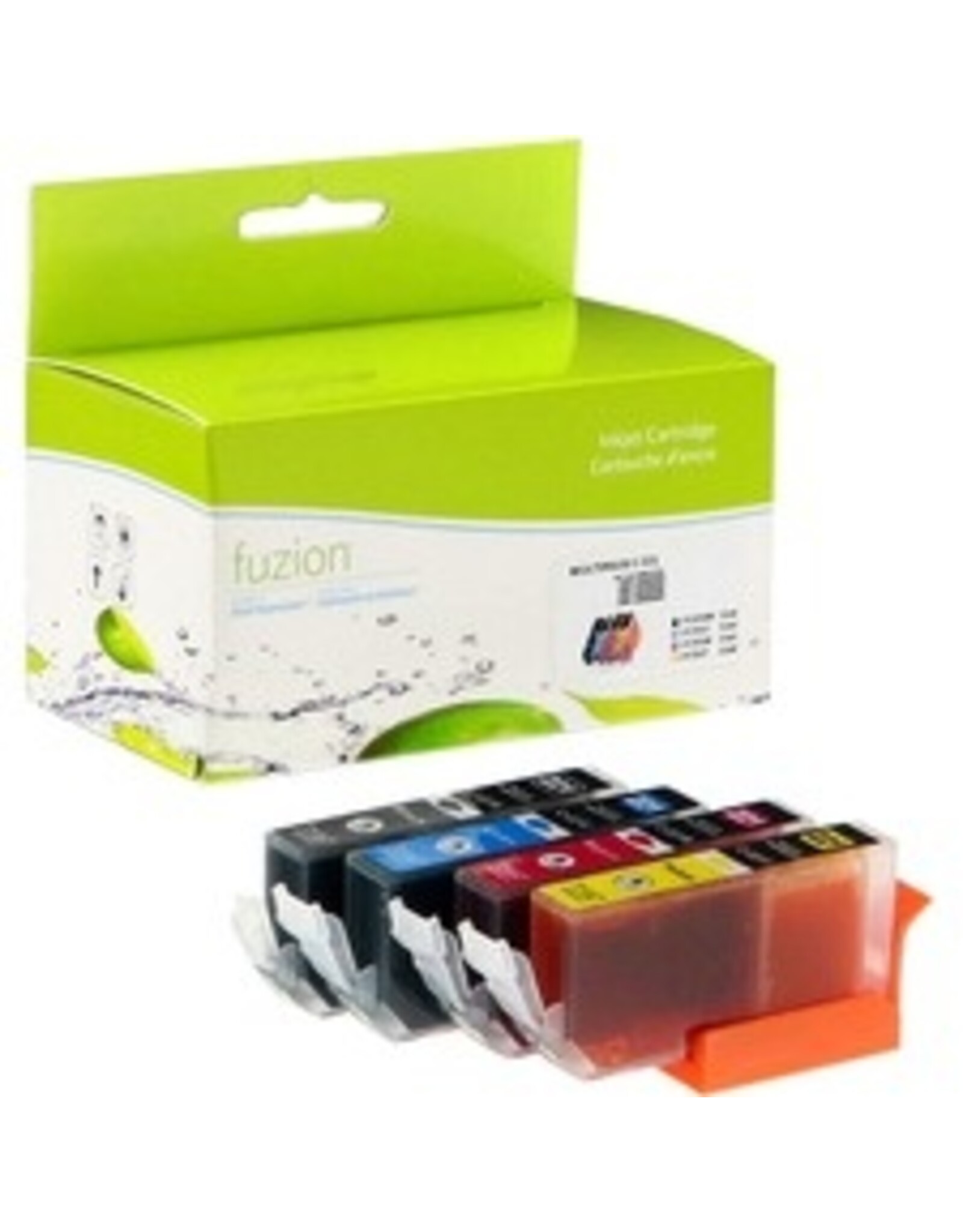 fuzion Ink Cartridge - Alternative for Canon CLI221 - Black, Cyan, Magenta, Yellow