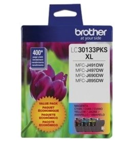 Brother Brother LC30133PKS Original Ink Cartridge - Tri-pack - Cyan, Magenta, Yellow
