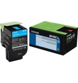 Lexmark Unison 801SC Cyan  Toner Cartridge