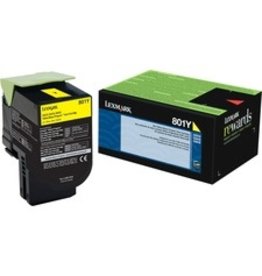 Lexmark Unison 801Y Yellow Toner Cartridge