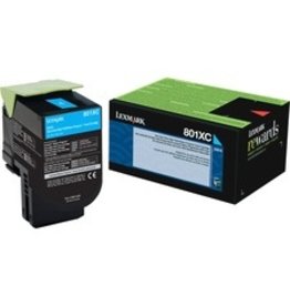 Lexmark Unison 801XC Cyan Toner Cartridge