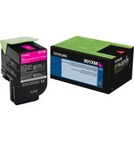 Lexmark Unison 801XM Magenta Toner Cartridge