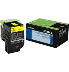 Lexmark Unison 801HY Yellow Toner Cartridge