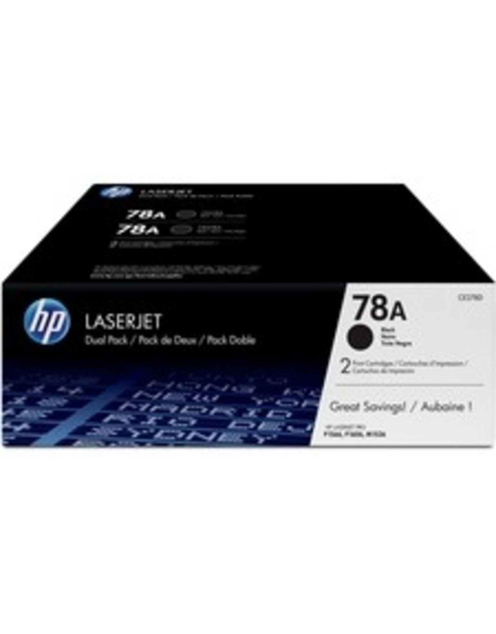 HP HP 78A (CE278D) Original Toner Cartridge Dual Pack - Black - Dual Pack