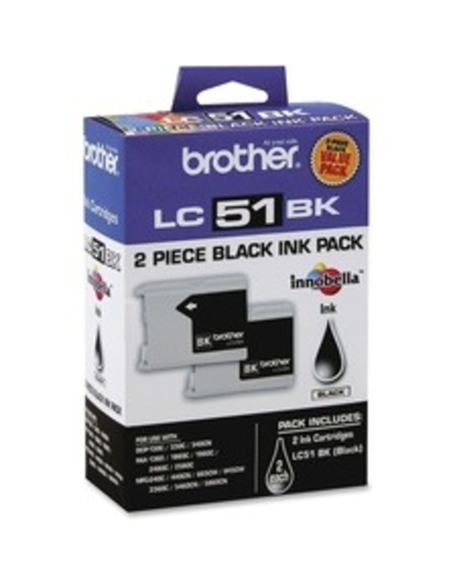 Brother Brother Black LC512PKS Original Ink Cartridge