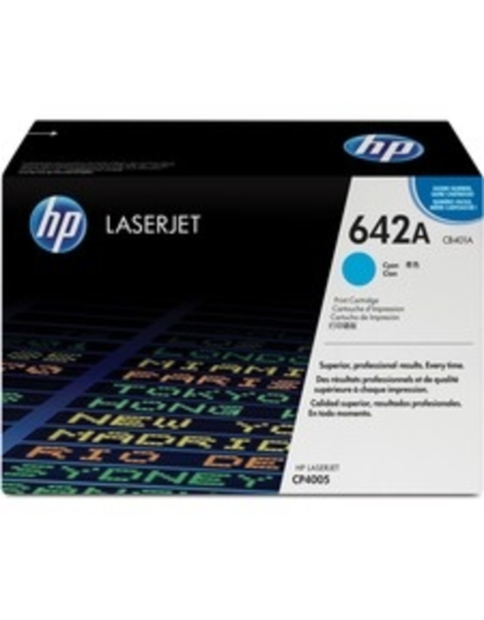 HP HP 642A (CB401A) Cyan  Original Toner Cartridge - Single Pack