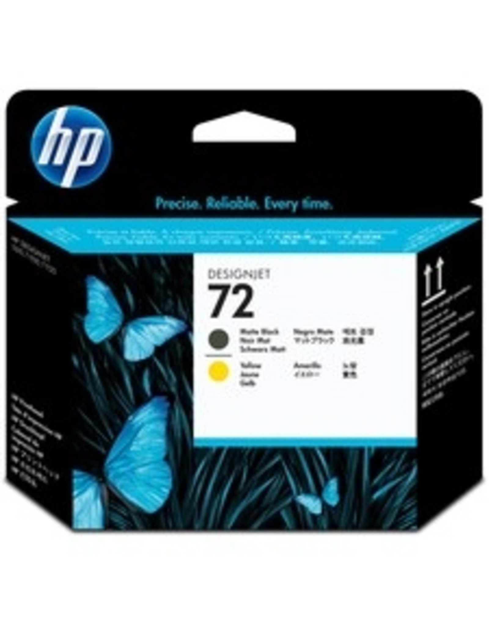 HP HP 72 (C9384A) Yellow and Black Original Printhead - Single Pack