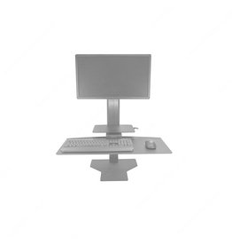 SIT2STAND WORKSTATION-SIGNLE MONITOR-BLK