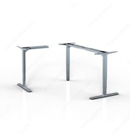Unite 3 Leg Height Adjustable Table Legs - Silver