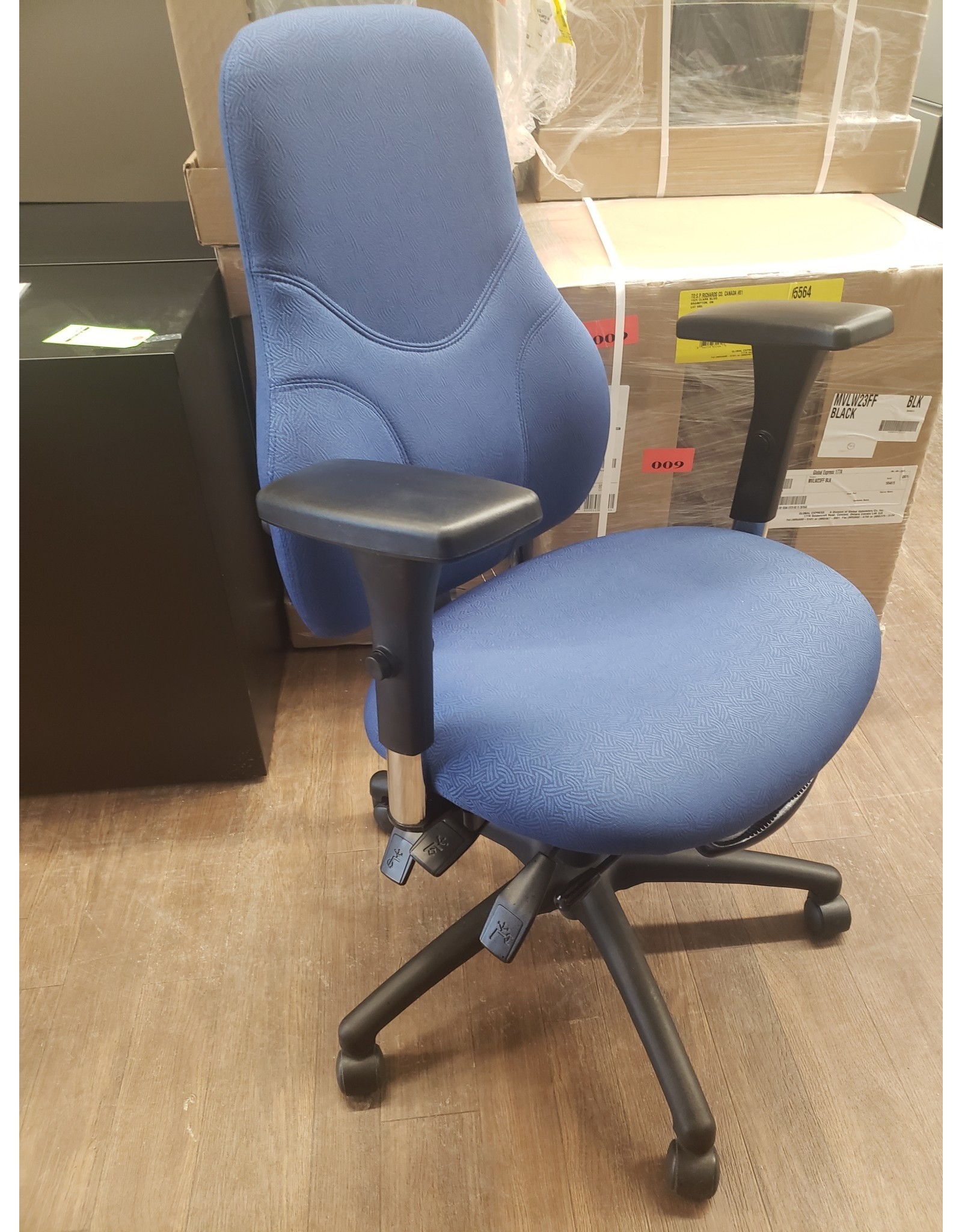 Blue TriTek Ergonomic Chair