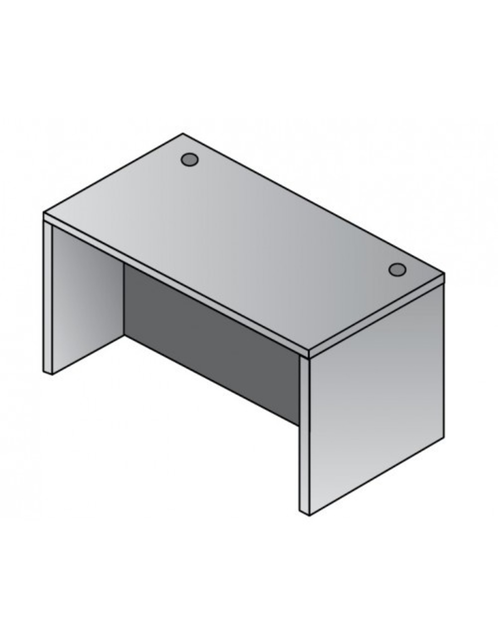 Straight Desk Shell 60 x 30