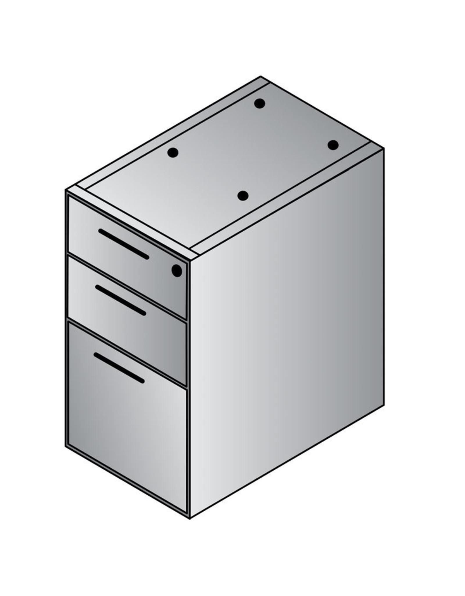 Box/Box/File Pedestal 15.5 x 22