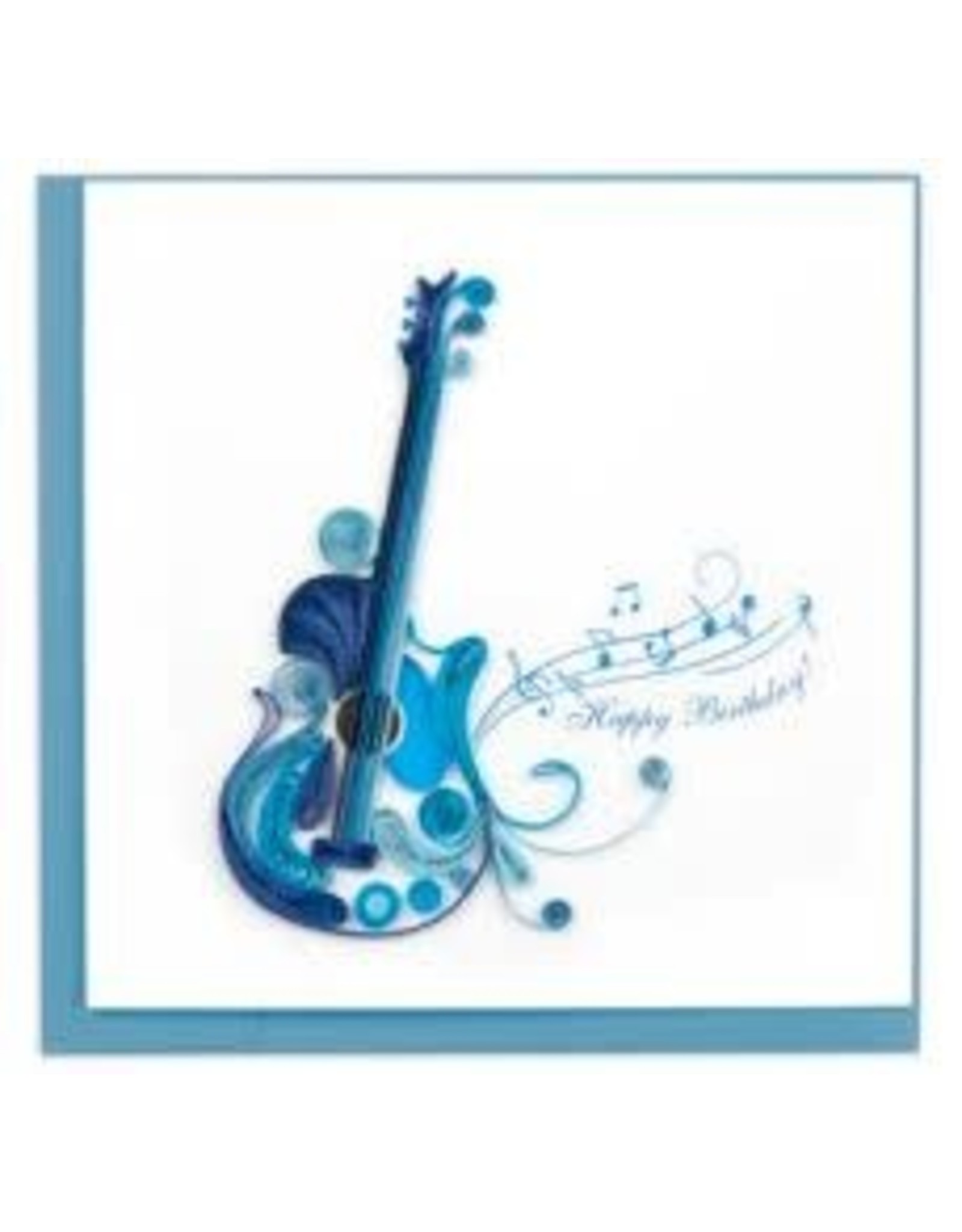 Quilling Card Lg - Birthday Guitar