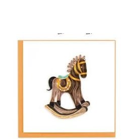 Quilling Card Lg - Rocking Horse