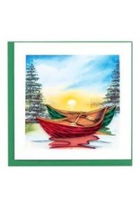 Quilling Card Lg - River Canoes