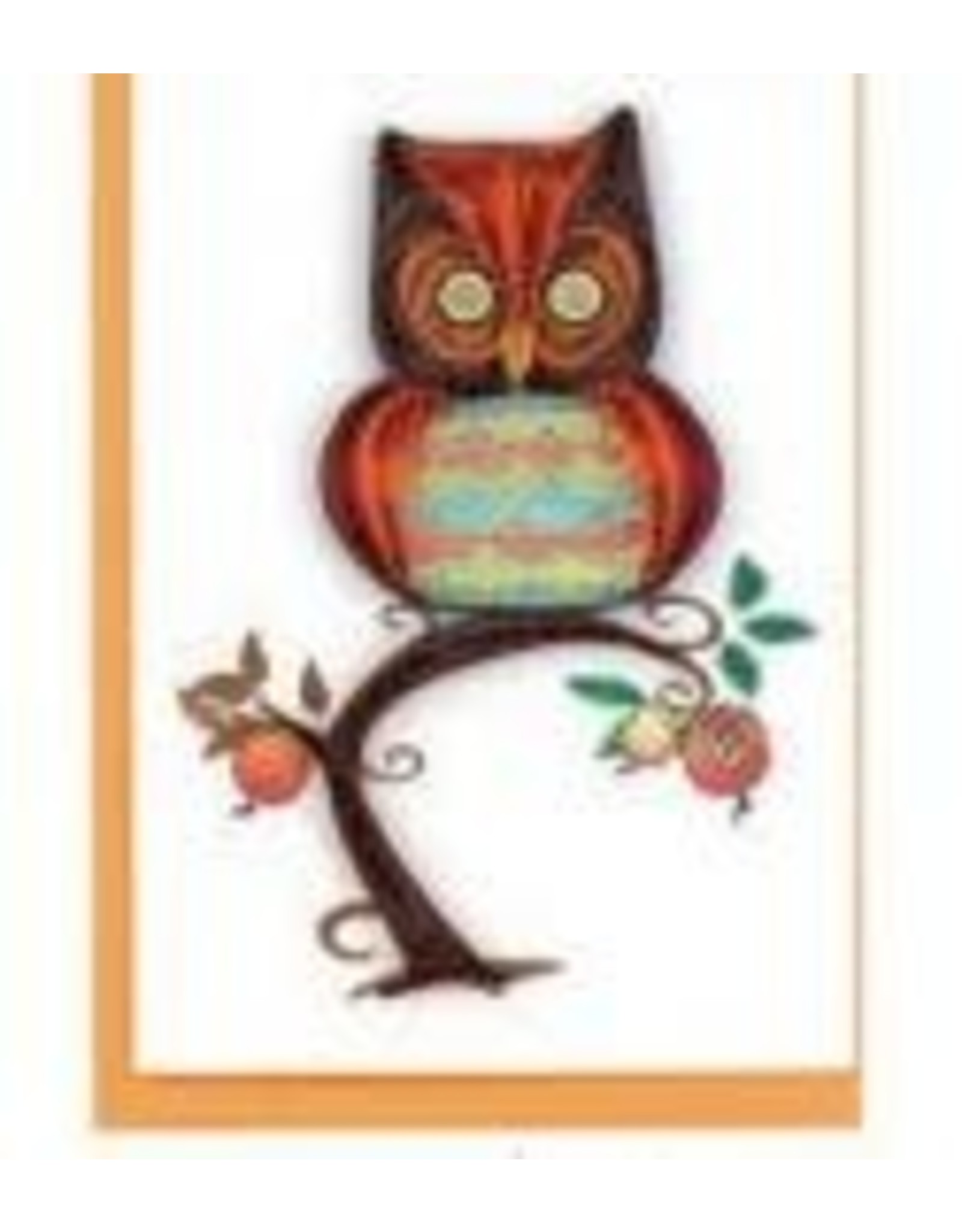 Quilling Card Sm - Owl