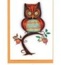 Quilling Card Sm - Owl