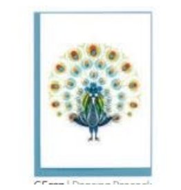 Quilling Card Sm - Dancing Peacock