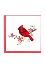 Quilling Card Lg - Cardinal