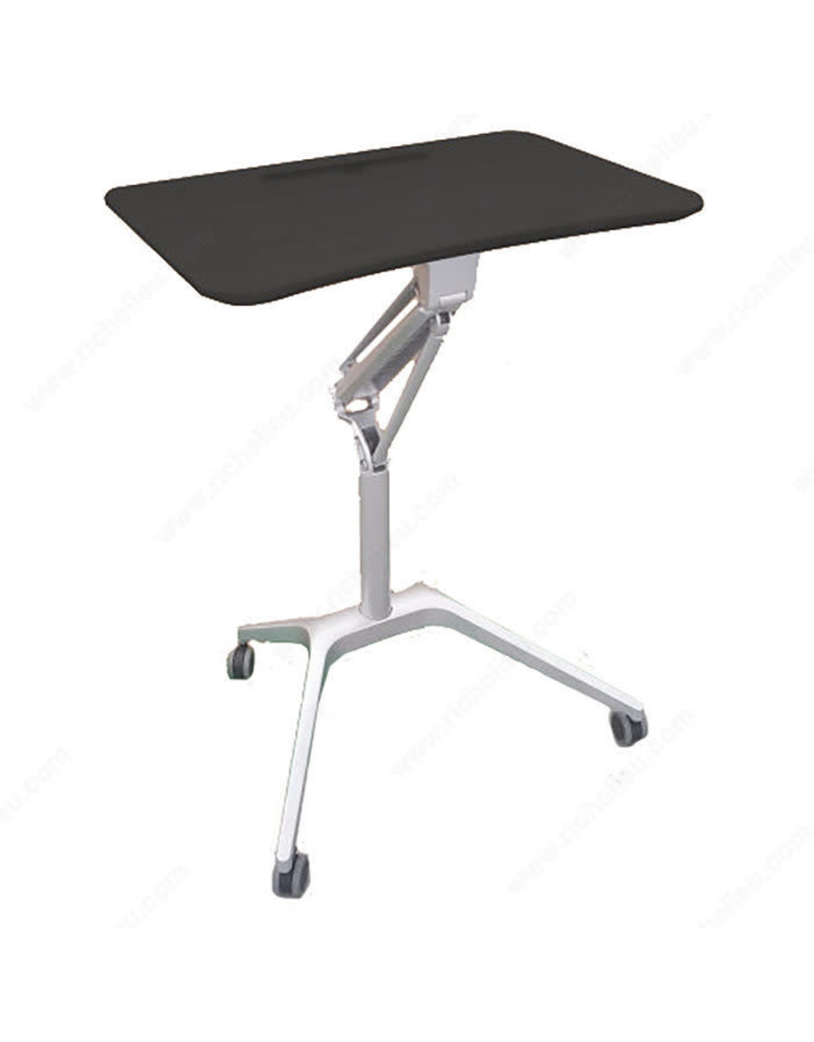 Pneumatic Height Adjustable Laptop Stand - Black/Silver