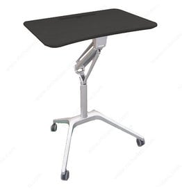 Pneumatic Height Adjustable Laptop Stand - Black/Silver