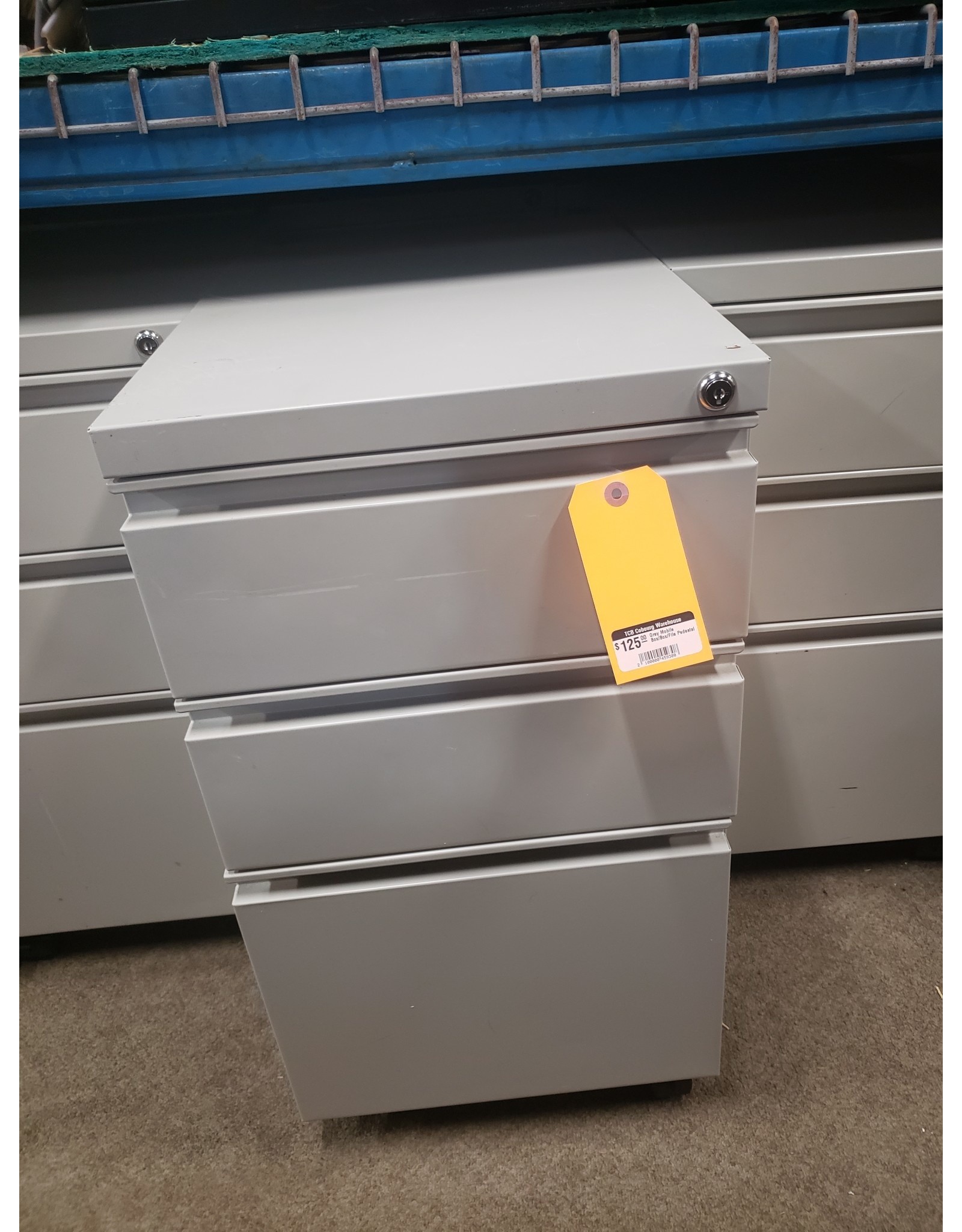Grey Mobile Box/Box/File Pedestal