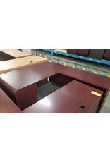 L-shaped Mahogany 60 x 70 Real Wood Desk