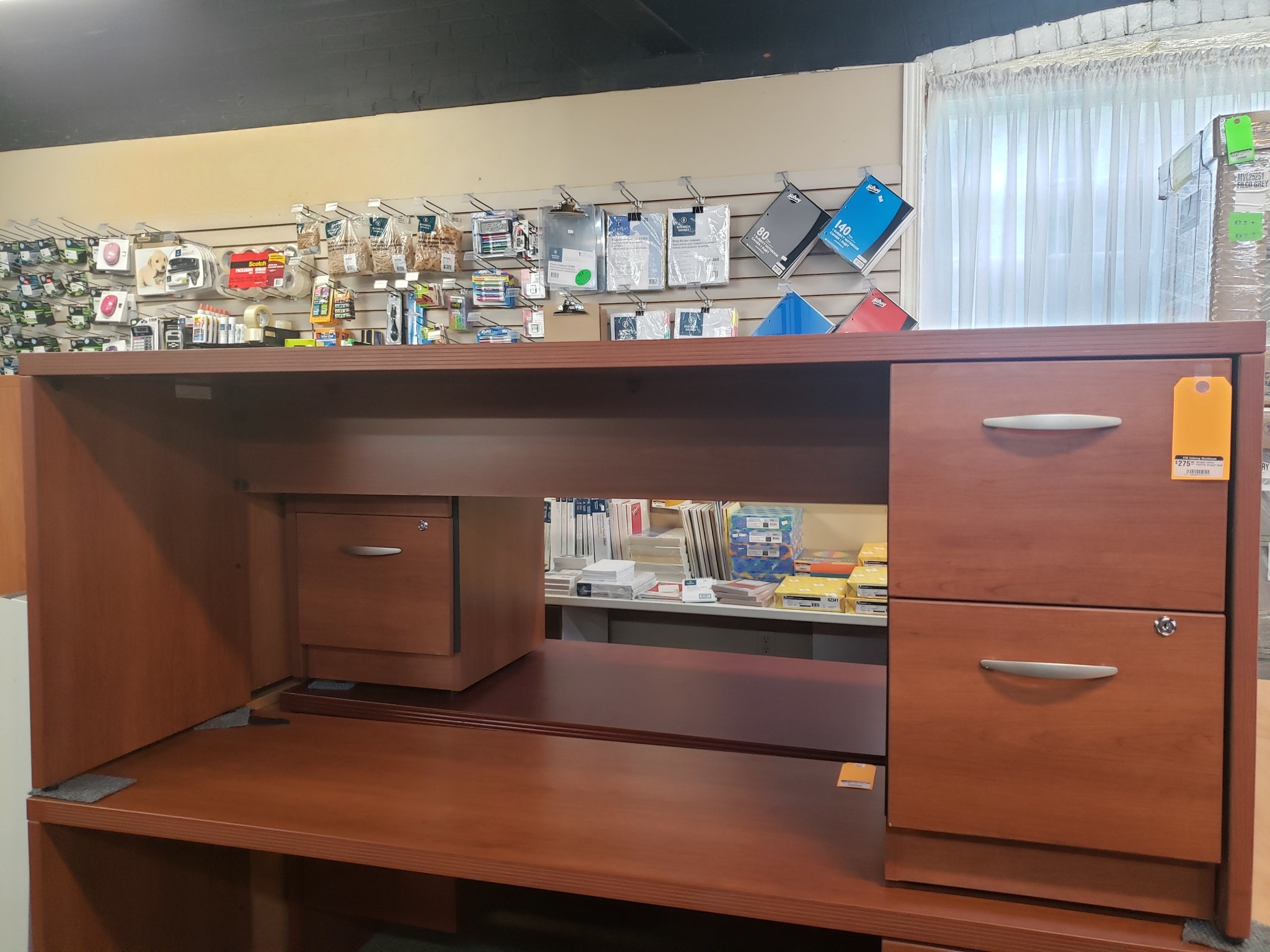 Artopex Cherry File/File Straight Desk TCB Office Furniture & Supplies