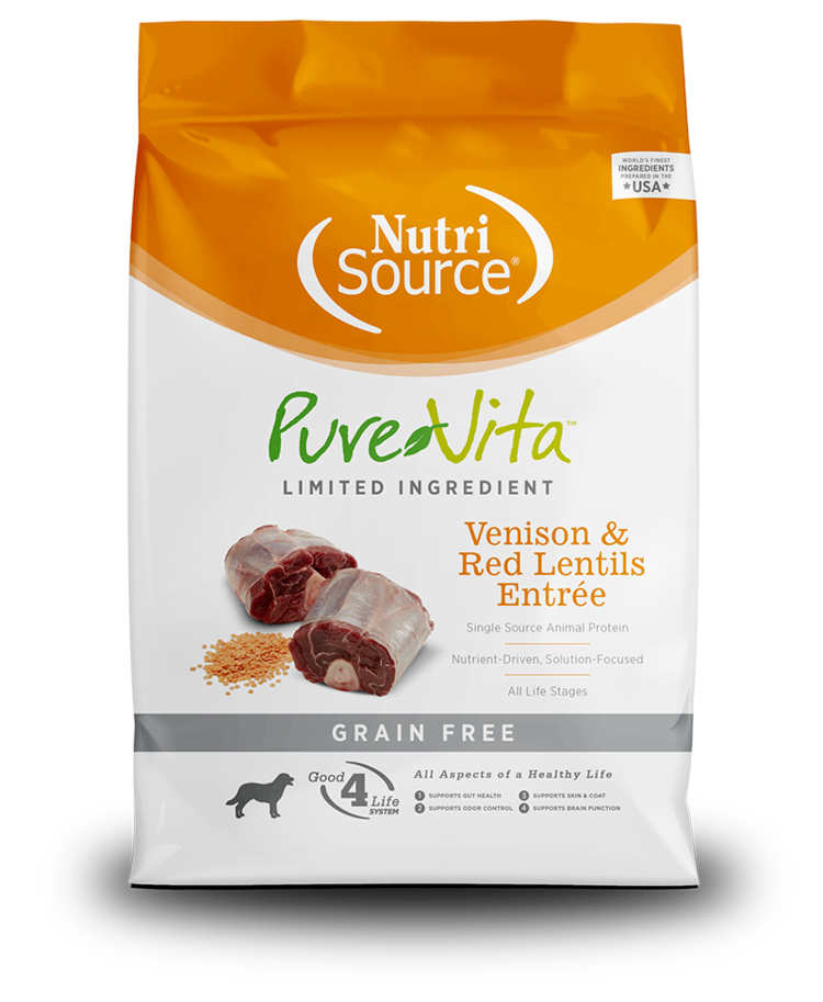 NutriSource NutriSource Pure Vita - Venison & Red Lentils Entrée for Dogs