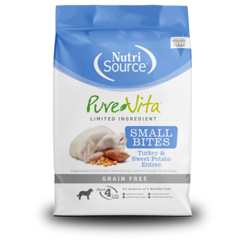 NutriSource NutriSource Pure Vita - Small Bites Turkey & Sweet Potato Entrée for Dogs