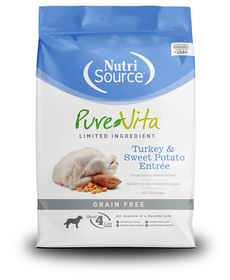 NutriSource NutriSource Pure Vita - Turkey & Sweet Potato Entrée for Dogs