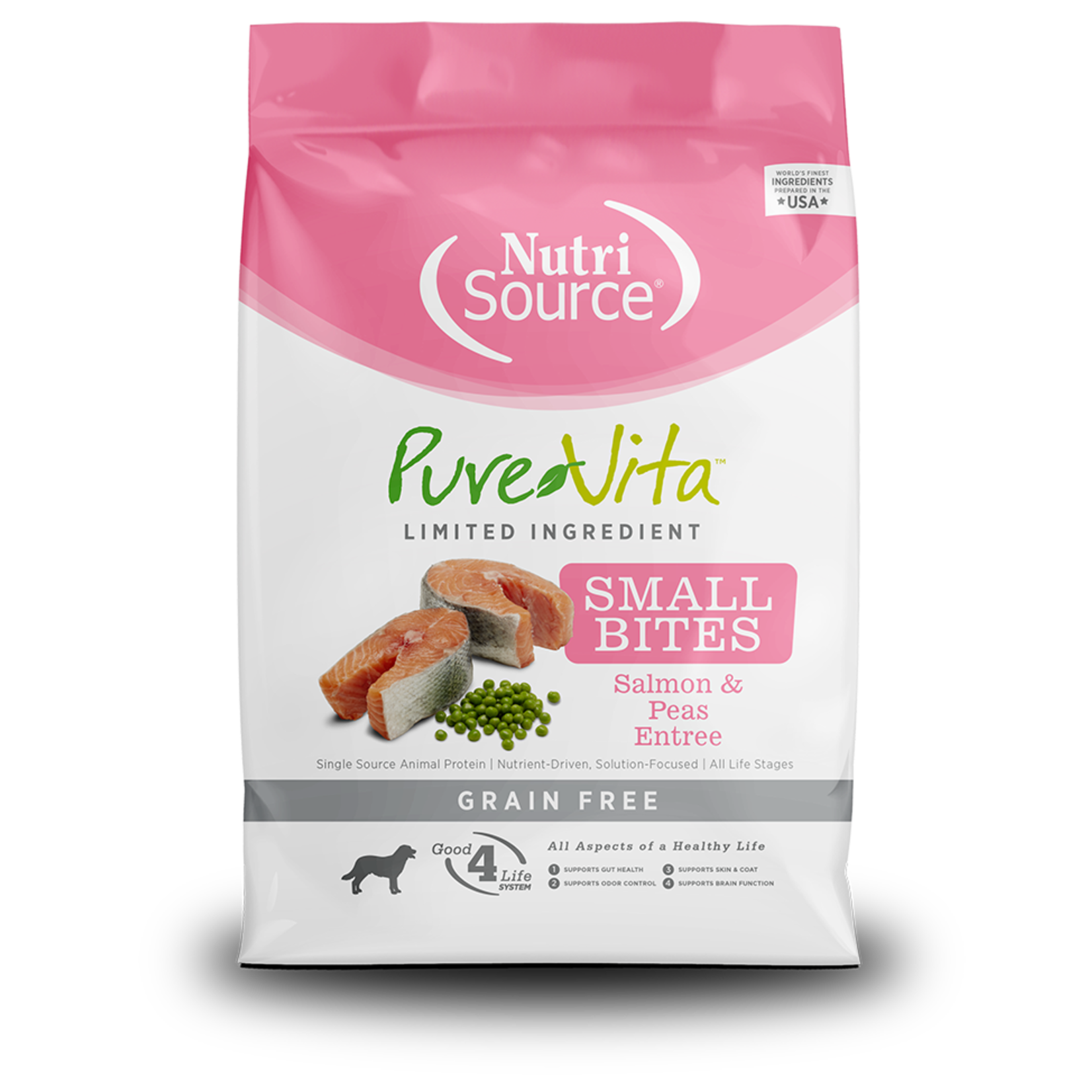 NutriSource NutriSource Pure Vita - Small Bites Salmon & Peas Entrée for Dogs