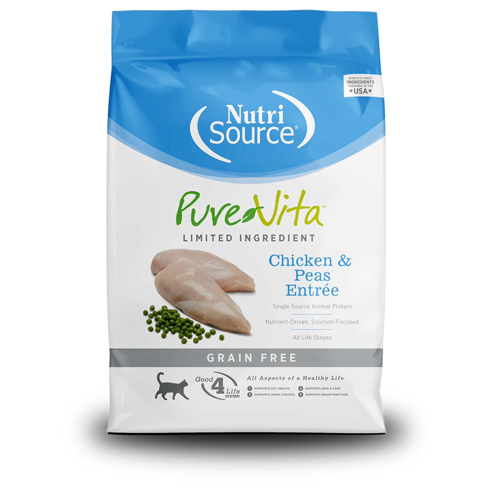 NutriSource NutriSource Pure Vita - Grain Free Chicken & Peas Entrée for Cats