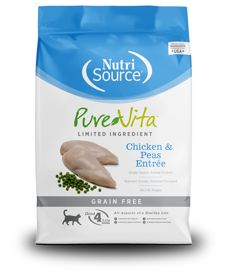 NutriSource NutriSource Pure Vita - Grain Free Chicken & Peas Entrée for Cats